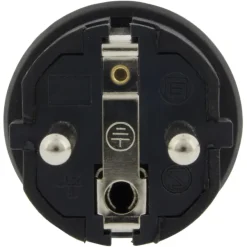 Stekker Rubber Geaard Spatwaterdicht Zwart