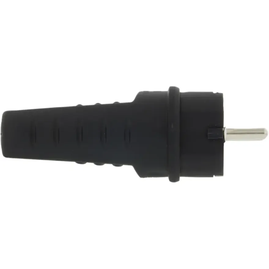 Stekker Rubber Geaard Spatwaterdicht Zwart