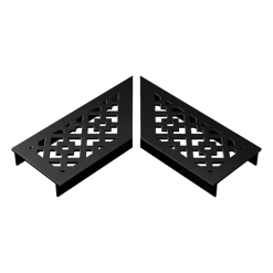 Stonewish Ultra Drain L-rooster zwart disegno patroon