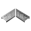 Stonewish Ultra Drain L-rooster zilver disegno patroon