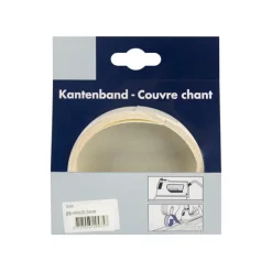 Strijkband rechtkant wit 23 mm (rol 2,5 m)