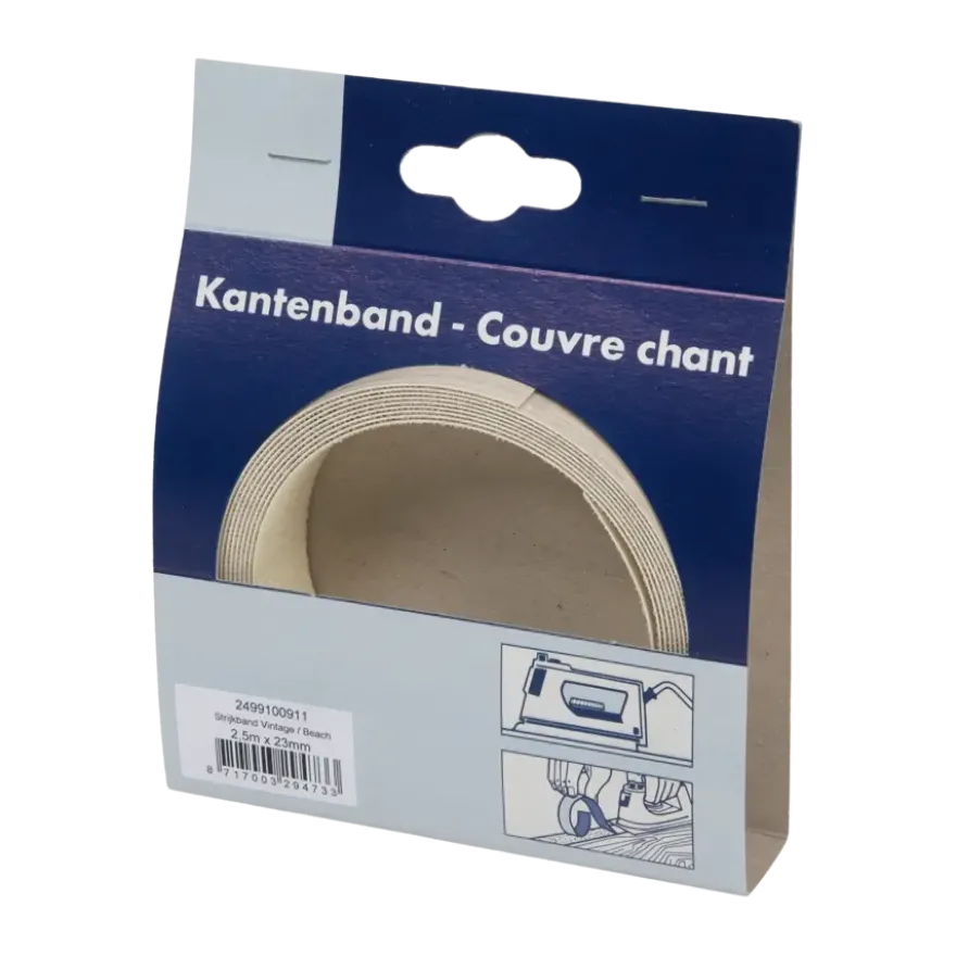 Strijkband vintage/beach 23 mm (rol 2,5 m)