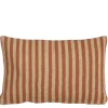 Stripes kussen l.bruin - l55xb35xh10cm