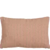 Stripes kussen l.roze - l55xb35xh10cm