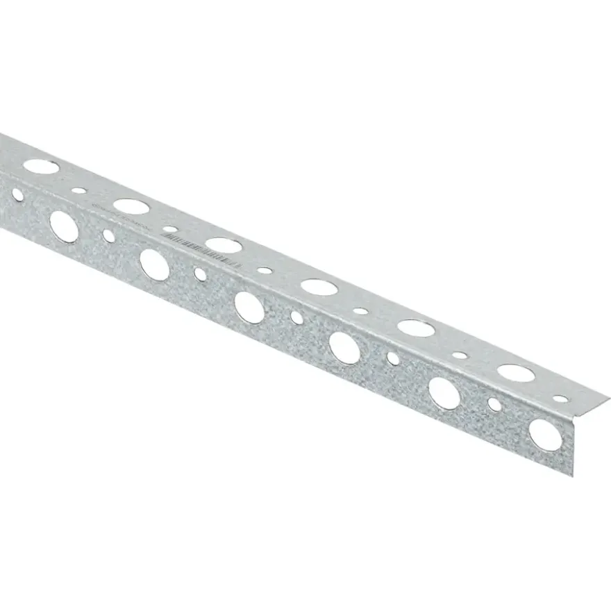 Stuc-/ hoekprofiel aluzink staal voor 6 mm stucdikte 260 cm