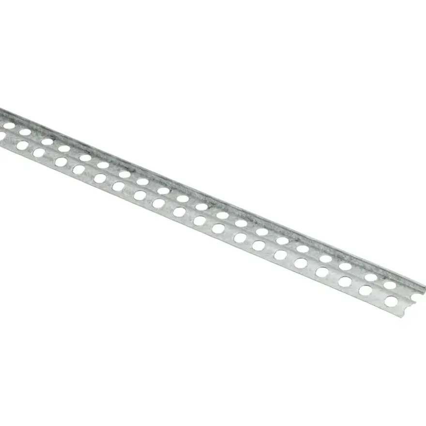 Stucstopprofiel aluzink staal voor 6 mm stucdikte 260 cm