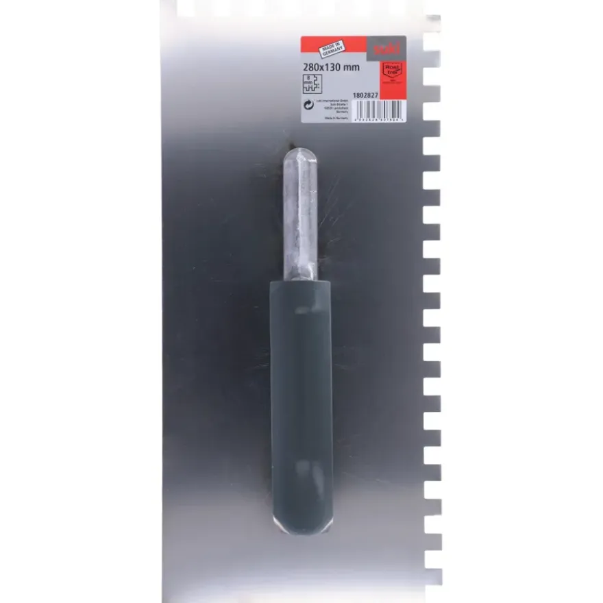 Suki plakspaan rvs hout handv tand 8mm