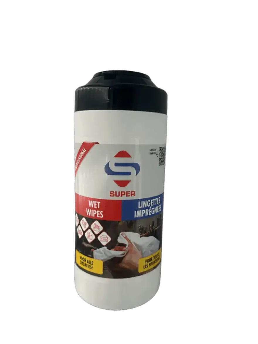 SUPER wet wipes - reinig & ontvett & handen