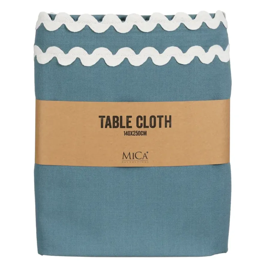 Tafelkleed blauw - l250xb140cm