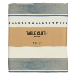 Tafelkleed streep blauw - l250xb140cm