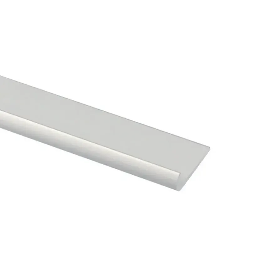 Tafelrand aluminium mat zilver 18x1000x1,5mm