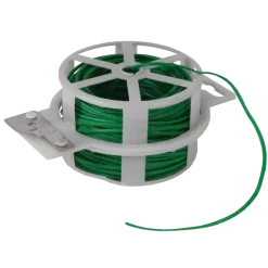 Talen tools bindband groen geplastificeerd metalen kern 50 m