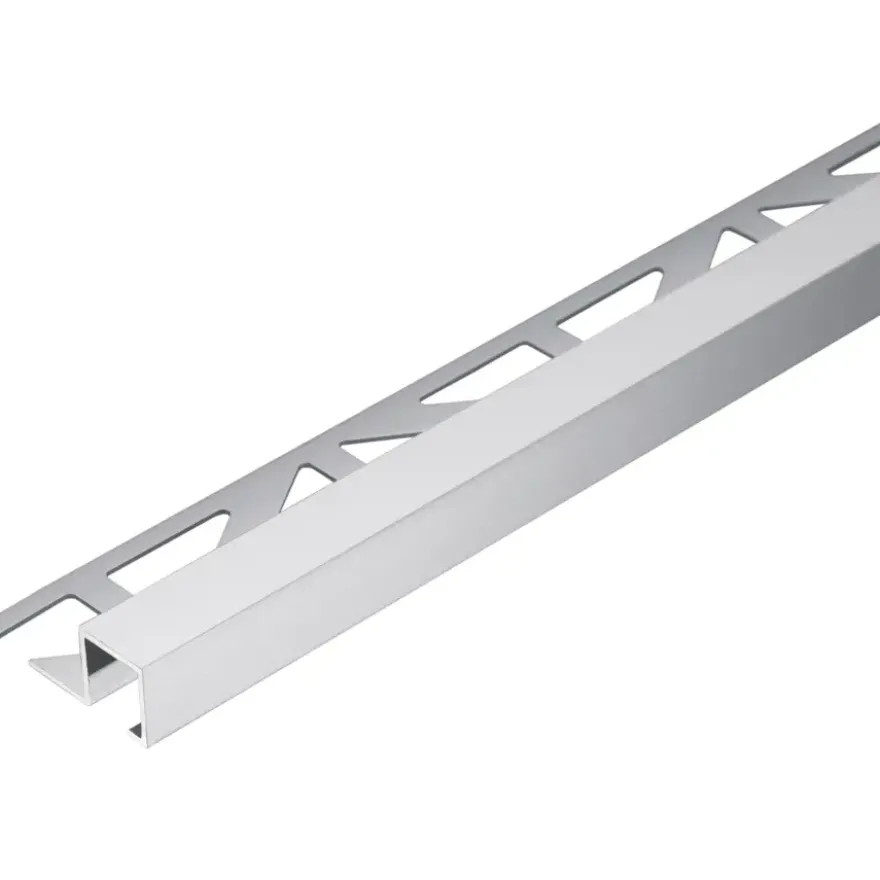 Tegelprofiel blok aluminium zilver 9 mm 300 cm