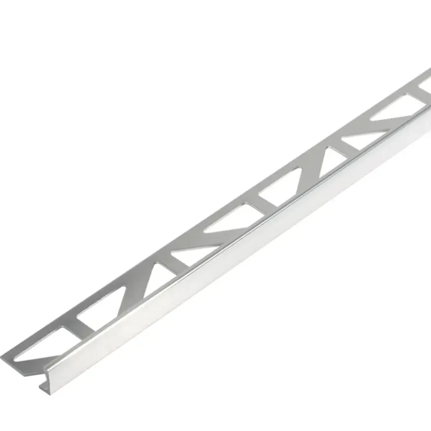 Tegelprofiel haaks aluminium zilver 10 mm 300 cm