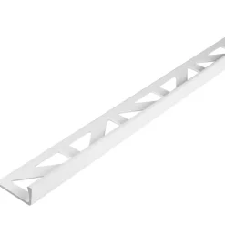 Tegelprofiel haaks PVC wit 10 mm 300 cm