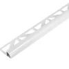 Tegelprofiel kwartrond aluminium wit 10 mm 300 cm