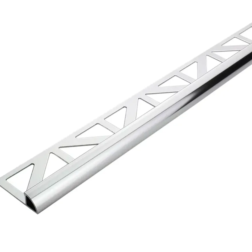 Tegelprofiel kwartrond aluminium zilver 8 mm 300 cm