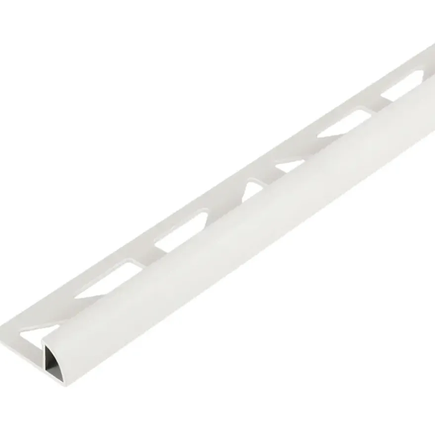 Tegelprofiel kwartrond PVC wit 10 mm 300 cm