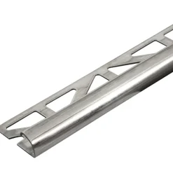 Tegelprofiel kwartrond RVS 10 mm 300 cm