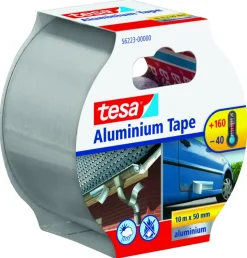 Tesa aluminiumtape grijs zilver 10 m x 50 mm