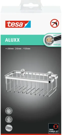 Tesa Aluxx doucherek hoogglans verchroomd aluminium