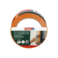 Tesa bepleisteringstape PVC oranje 50 mm x 33 m