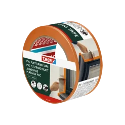 Tesa bepleisteringstape PVC oranje 50 mm x 33 m
