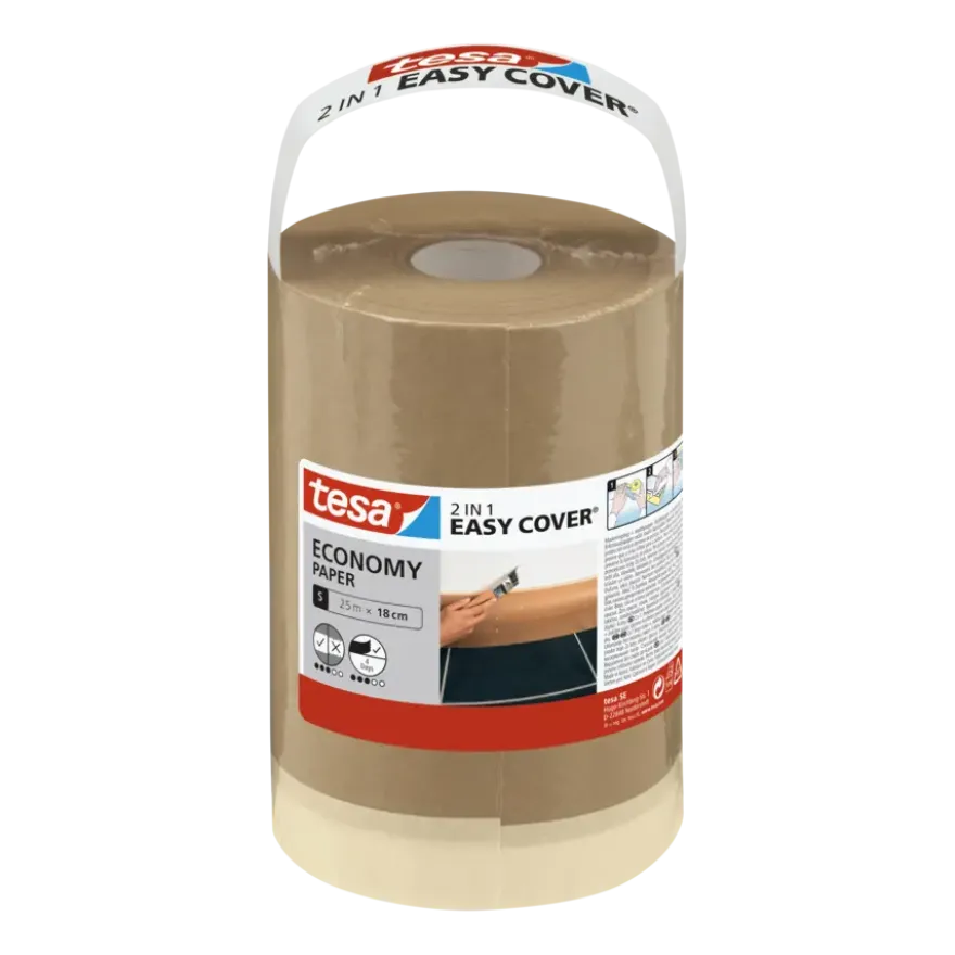 Tesa Easy Cover Economy S afdekpapier 18 cm x 25 m