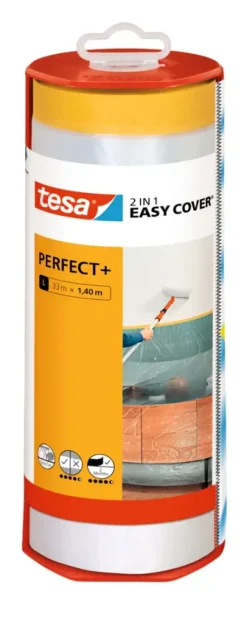 Tesa Easy Cover Perfect+ afdekfolie in dispenser 33mx1,4m
