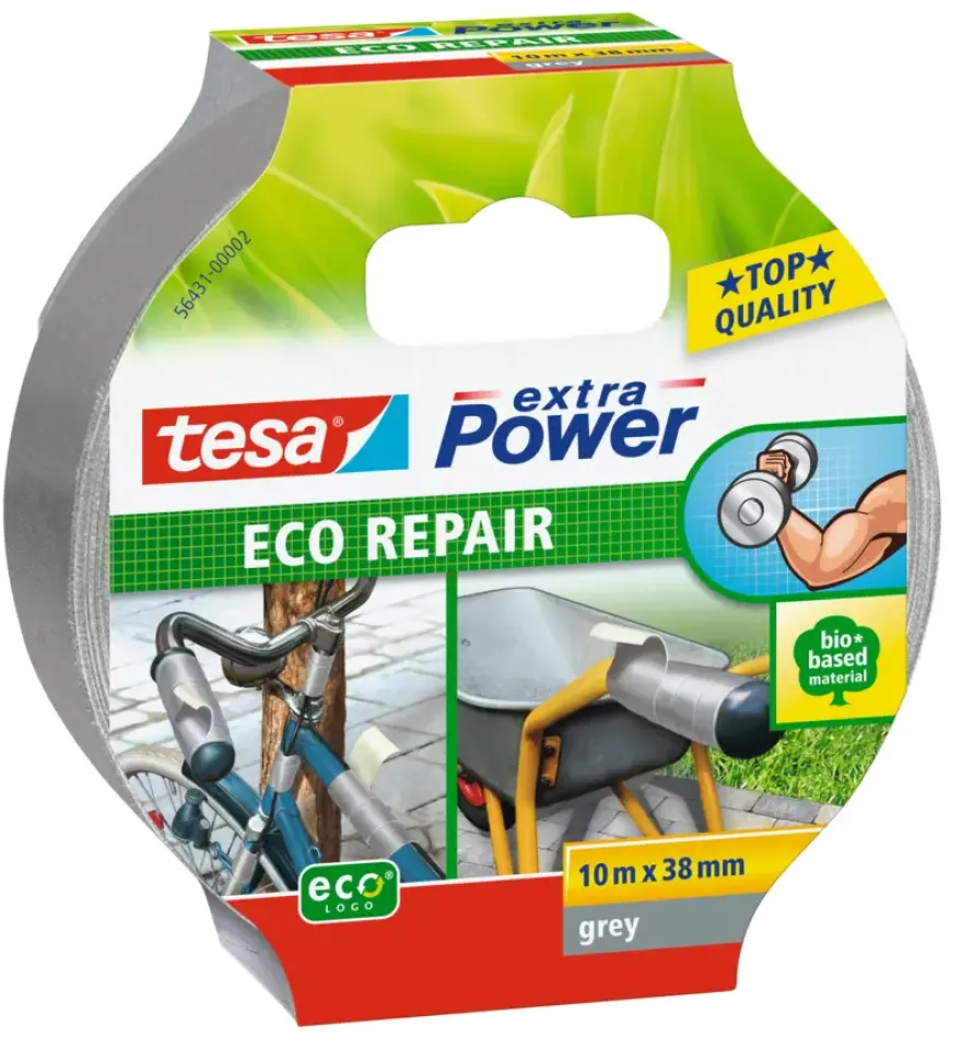 Tesa Extra Power Eco Repair tape grijs 38 mm x 10 m