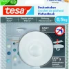 Tesa klevende plafondhaak voor behang en pleisterwerk wit 0,5 kg