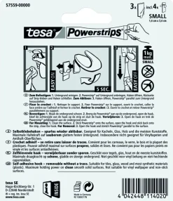 Tesa powerstrip haak trend wit 3 stuks