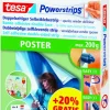 Tesa Powerstrip posterstrip wit (20 stuks)