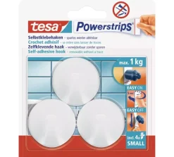 Tesa Powerstrips haak wit 3 stuks