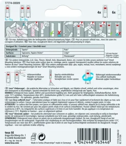 tesa Powerstrips klevende spijker verstelbaar draagkracht 1 kg 4 stuks