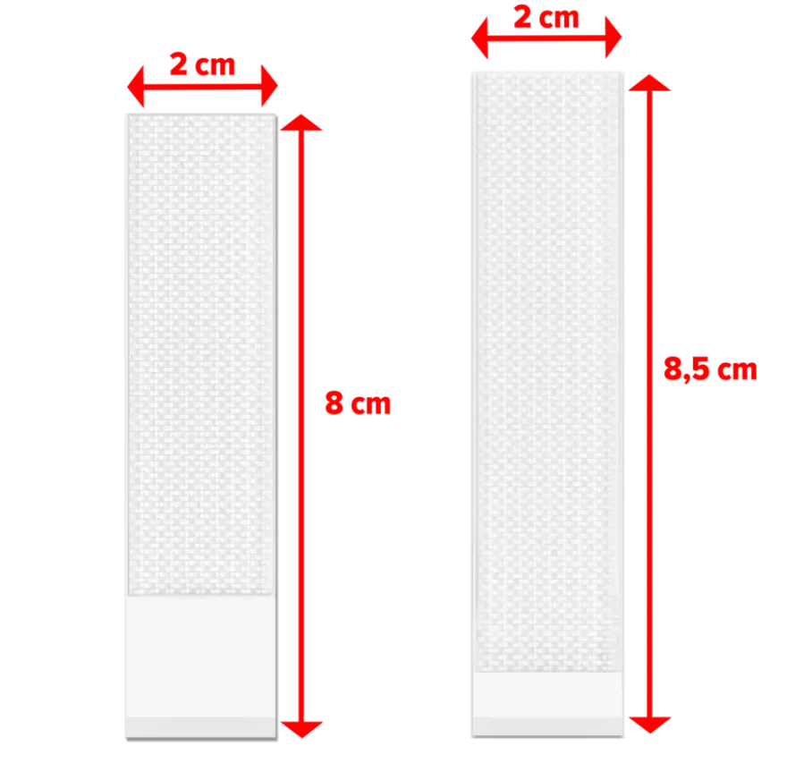 tesa Powerstrips zelfklevende strip Click Combo 6x2 stuks Medium & 8x2 stuks Large