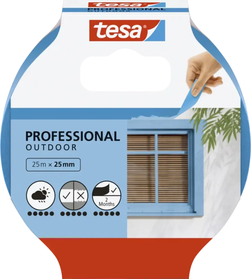Tesa Professional Outdoor schilderstape blauw 25 mm x 25 m