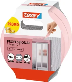 Tesa Sensitive schilderstape 25mm x 25 m (2 stuks)