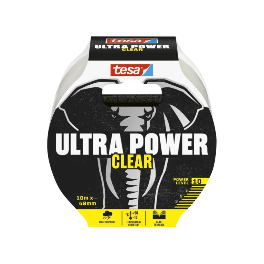 Tesa Ultra Power Extreme ducctape transparant 48 mm x 10 m