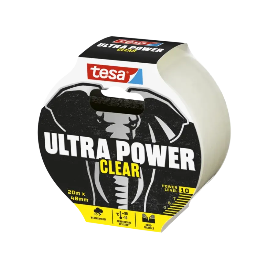 Tesa Ultra Power Extreme Repair ducttape transparant 48 mm x 20 m