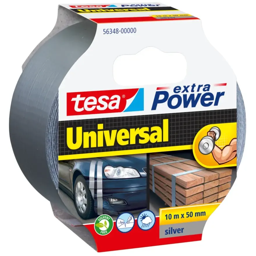 Tesa Universal Extra Power reparatietape grijs 10 m x 50 mm