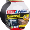 Tesa Universal Extra Power reparatietape zwart 50 mm x 10 m