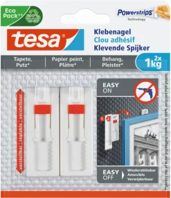 Tesa Verstelbare Klevende Spijker voor Behang & Pleisterwerk