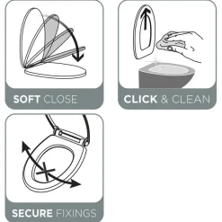 Tiger Amadora wc bril zwart