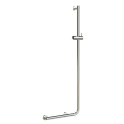 Tiger Boston comfort & safety doucheglijstang met greep rechts geborsteld RVS