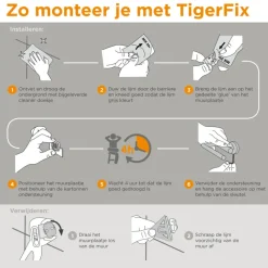 Tiger Boston planchet mat chroom