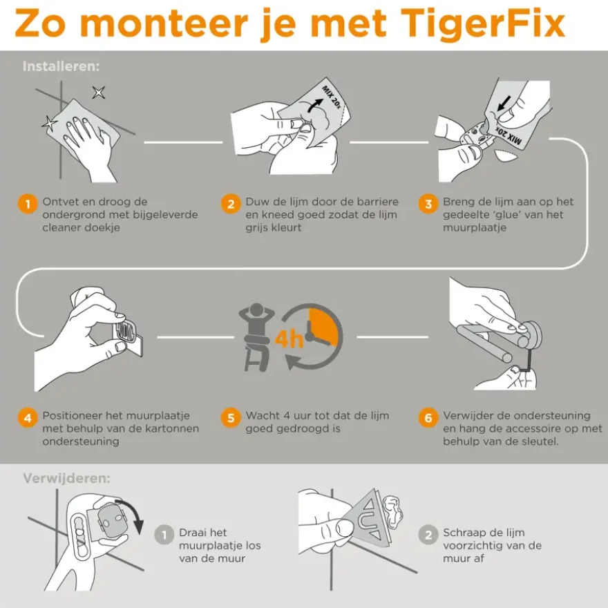 Tiger Boston planchet mat chroom