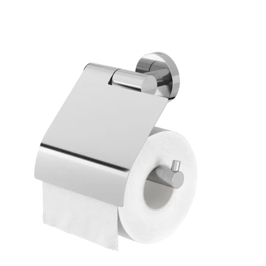 Tiger Boston toiletrolhouder met klep chroom