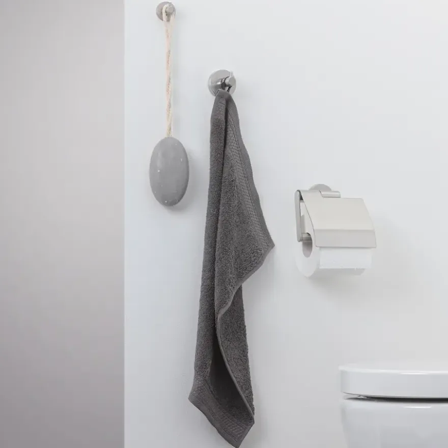 Tiger Boston toiletrolhouder met klep rvs