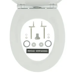 Tiger Boston wc bril wit/chroom met softclose en quick release